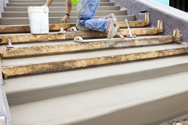 Concrete Steps Pouring in Bowie