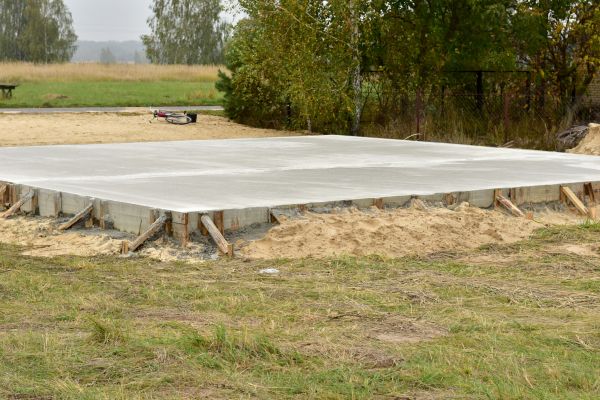 Concrete Base Installation in Bowie