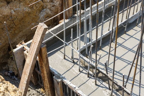 Concrete Footing Pouring in Bowie