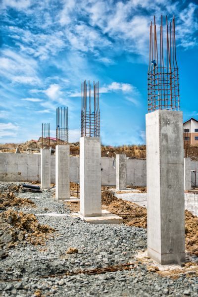 Concrete Footer Pouring in Bowie