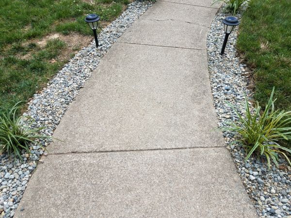 Cement Path Construction in Bowie