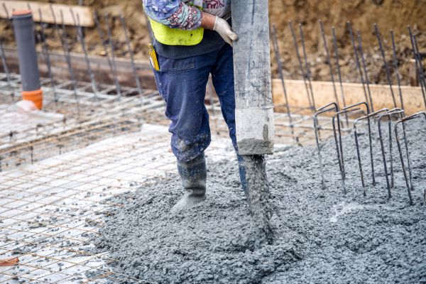 Cabin Foundation Pouring in Bowie
